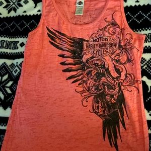 Harley Davidson pink tank top